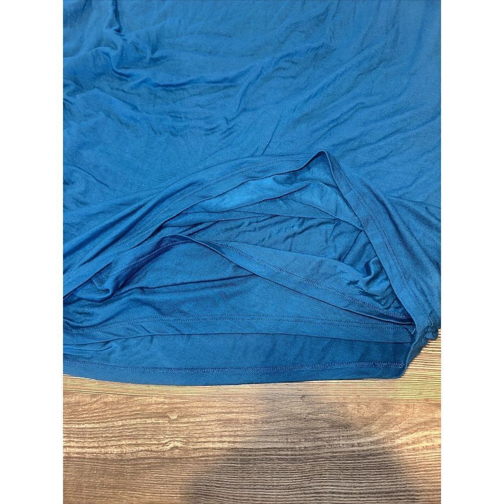 Women's Ruched Knit Mini Dress - A New Day Teal XXL. NWT. M - Picture 3 of 6